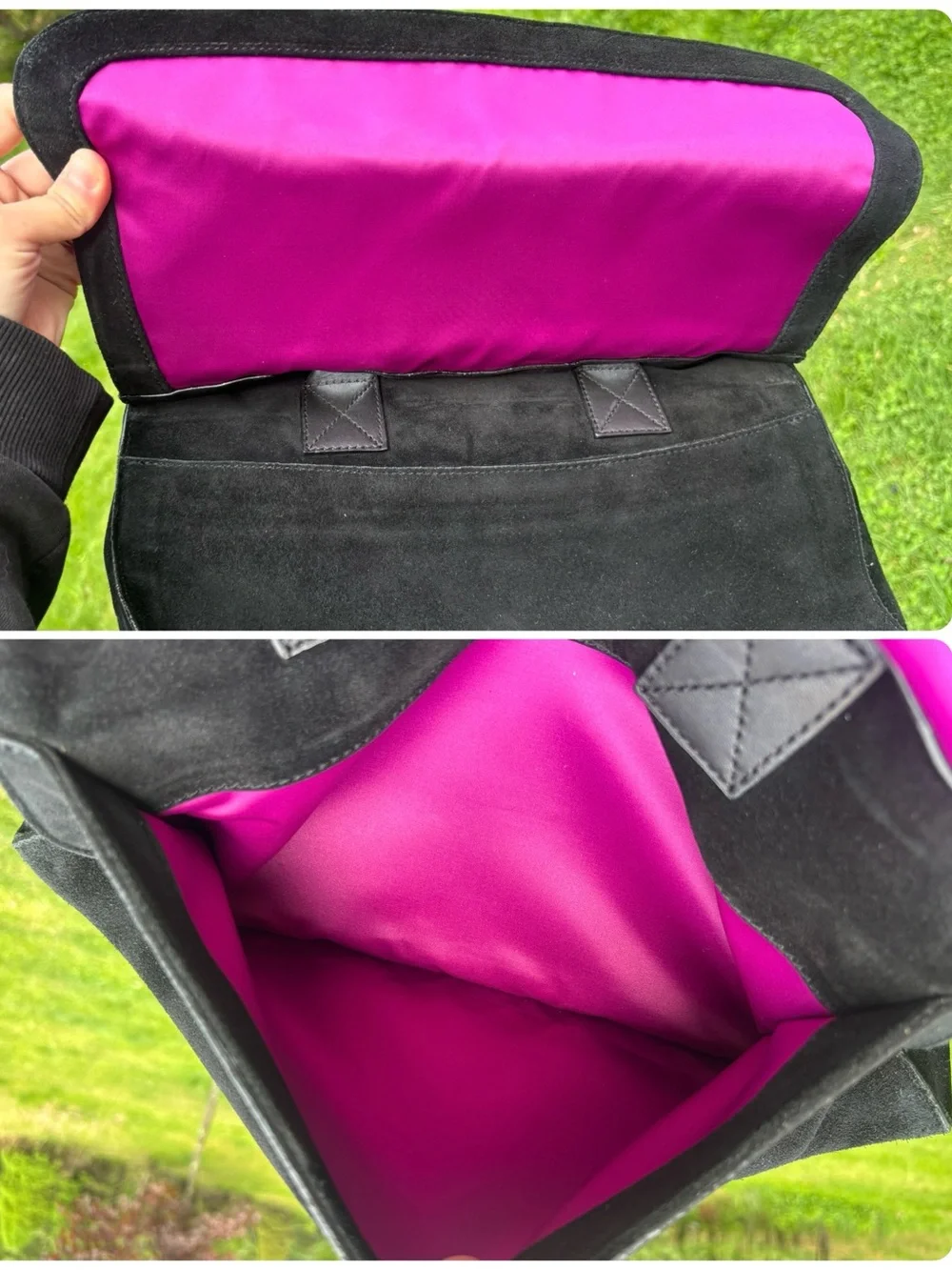 Henri Bendel Suede Leather Shoulder Bag - Picture 7 of 17